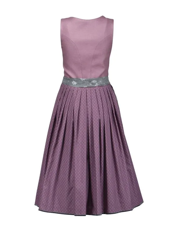 Berwin Long Dirndl 2pcs. 70cm "Liesel" berry (size 40)