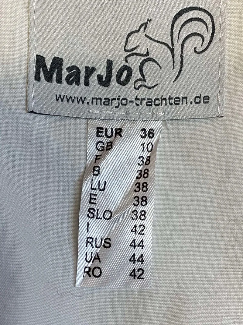 Dirndl, Bluse, Schürze – 3-teilig, Größe 36