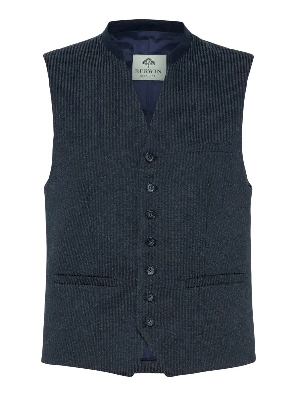 Berwin Traditional Vest "Konrad" navy