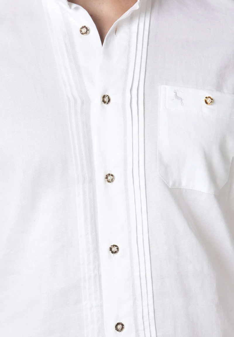 Stockerpoint Traditional "Leon" Weiss Long Sleeve Shirt (closeout) 5XL ONLY