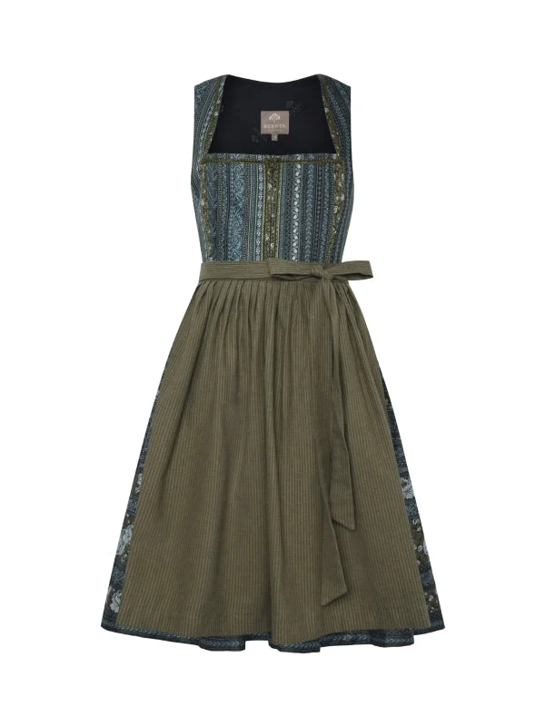 Berwin Long Dirndl 2pcs. 75cm "Sarah" olive