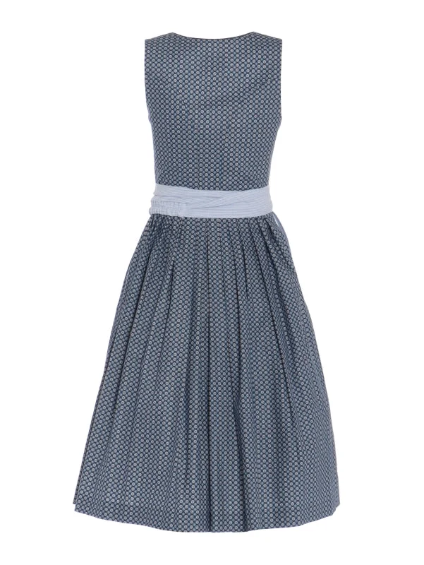 Berwin Long Dirndl 2pcs. 70cm "Helma" blue