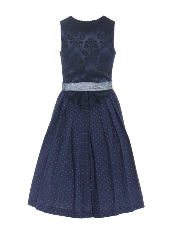 Berwin Long Dirndl 2pcs. 70cm "Doris" blue