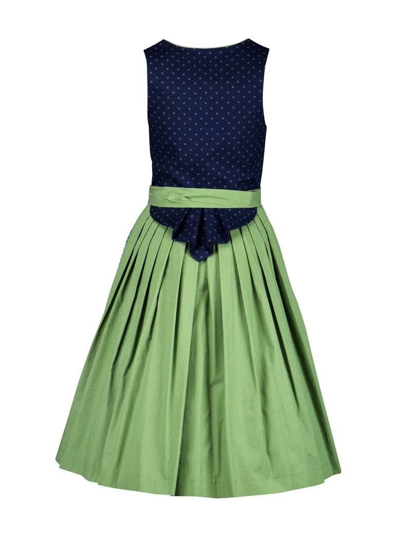 Berwin Long Dirndl 2pcs. 70cm "Brigitte" blue/green