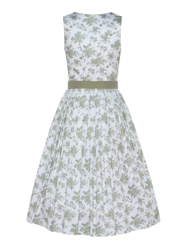Berwin Long Dirndl 2pcs. 75cm "Petal" green
