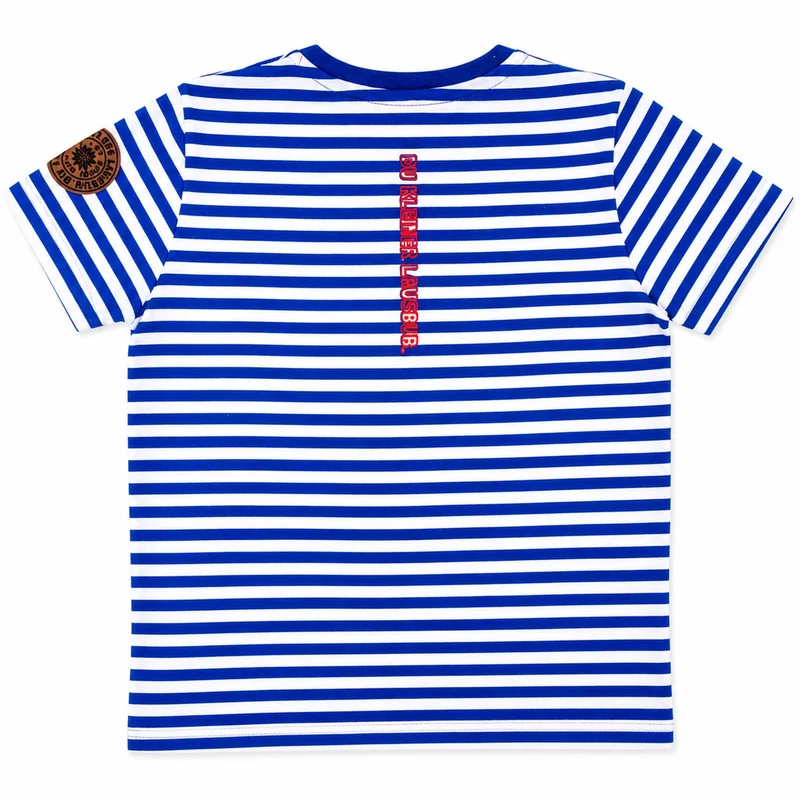 BONDI Jungen T-Shirt "Waldi" 91719 | Blau Weiß Gestreift