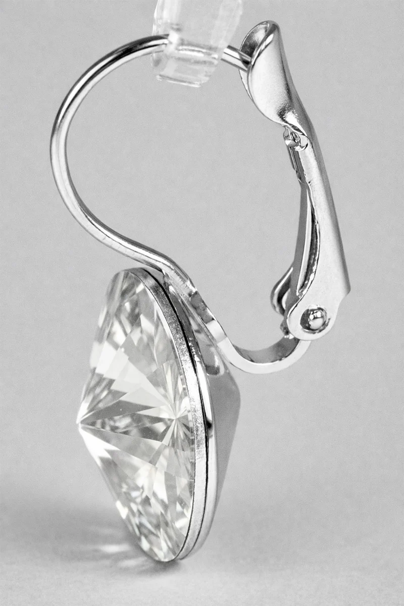 LUISIA® Ohrringe Rivoli mit Kristallen von Swarovski® 14 mm | Matt Sky