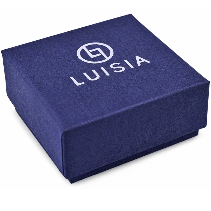 LUISIA® Ohrringe Rivoli mit Kristallen von Swarovski® 14 mm | Matt Sky