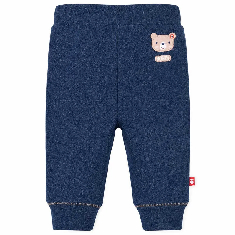 BONDI Baby Laufhose Jogginghose "Bär" 93764 | Navy