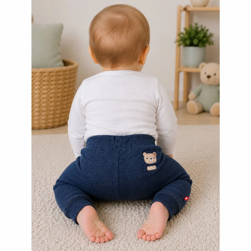 BONDI Baby Laufhose Jogginghose "Bär" 93764 | Navy