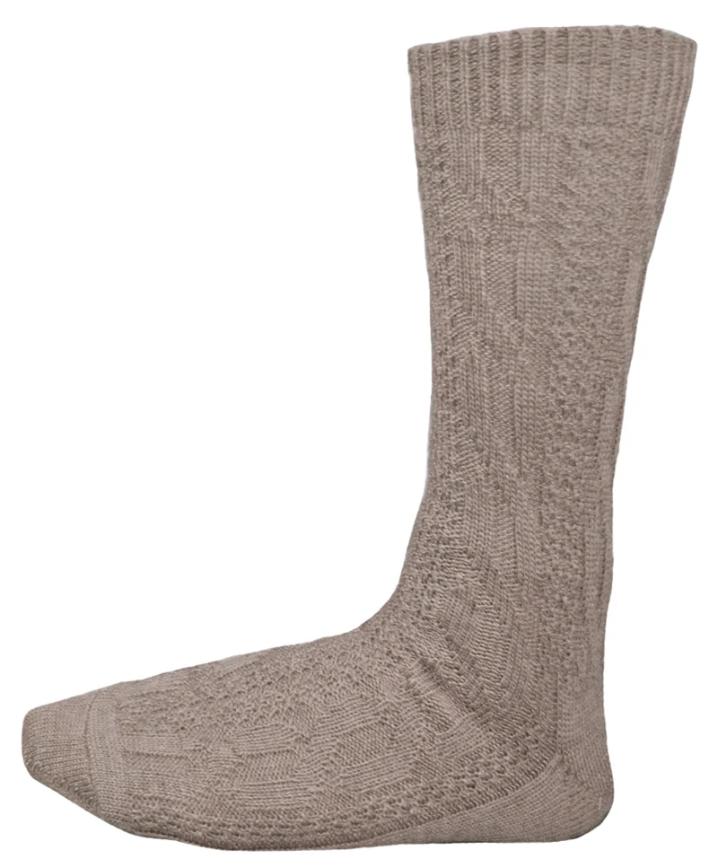 Kurze Trachtensocken Robin - Braun