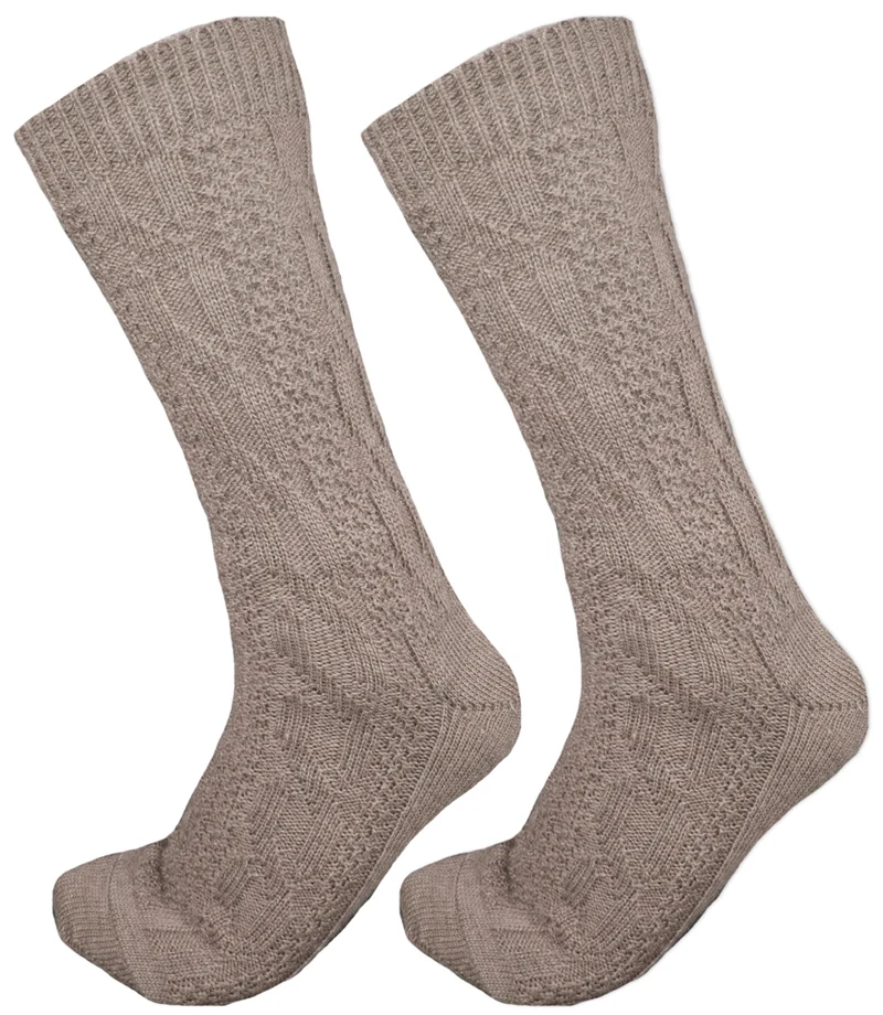 Kurze Trachtensocken Robin - Braun