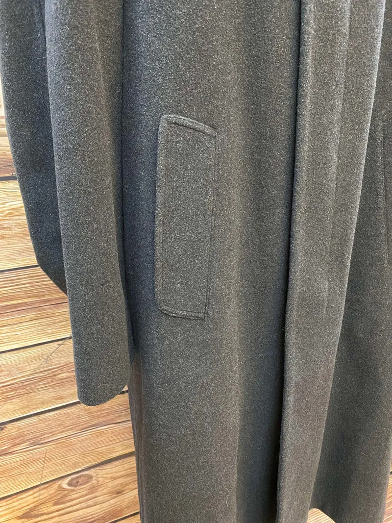 Vintage Herrenmantel Schwarz Gr. 110 – britischer 1920er-Jahre-Stil