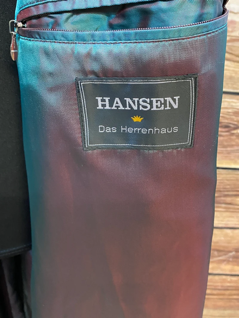 Vintage Herrenmantel Schwarz Gr. 110 – britischer 1920er-Jahre-Stil