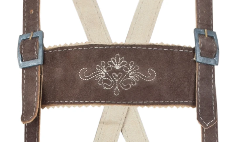 Isar-Trachten Kinder Kniebund Lederhose "Florian" 51817 | Braun