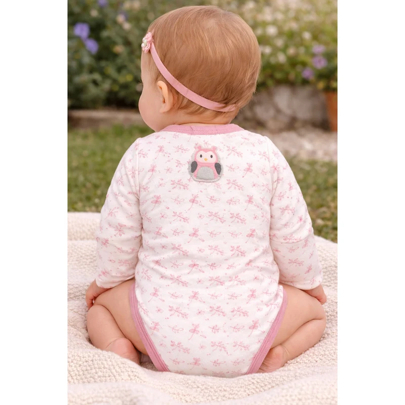 BONDI Baby Langarm Body "Mom+Dad" 93733 | Offwhite