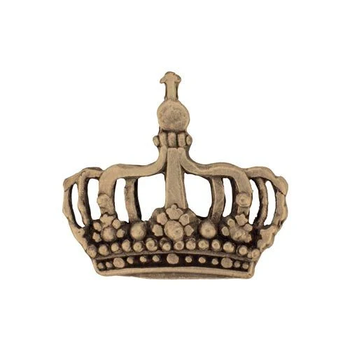 Crown antique brass