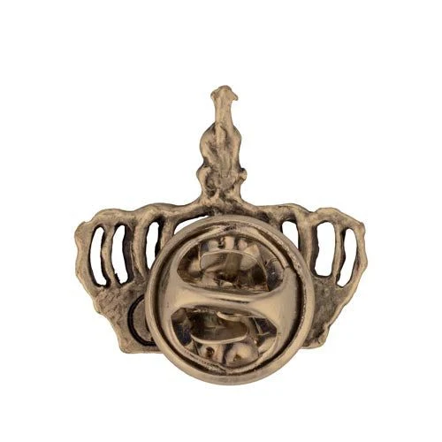 Crown antique brass