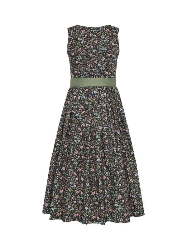 Berwin Long Dirndl 2pcs. 75cm "Jule" olive green