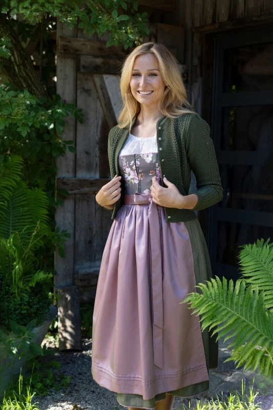 Berwin Maxi Dirndl 2pcs. 80cm "Lisa" brown/green