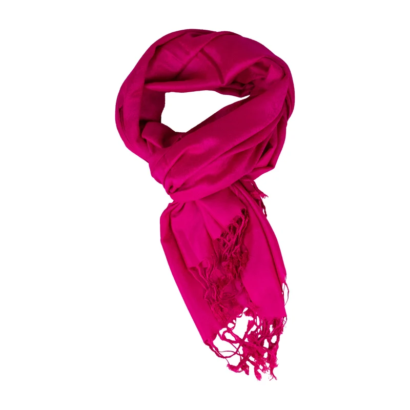 Halstuch aus Viscose - Stola Schal 185 x 70 cm | Pink