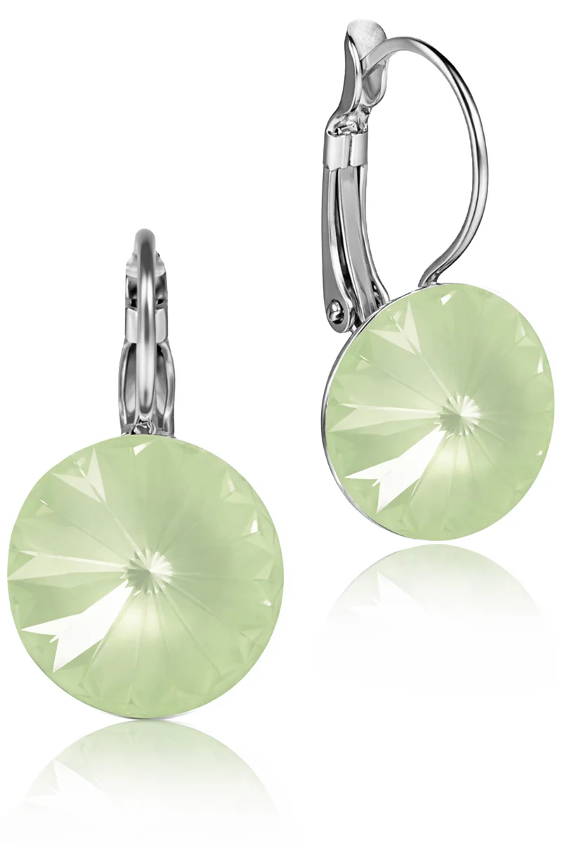 LUISIA® Ohrringe Rivoli mit Kristallen von Swarovski® 14 mm | Matt Agave
