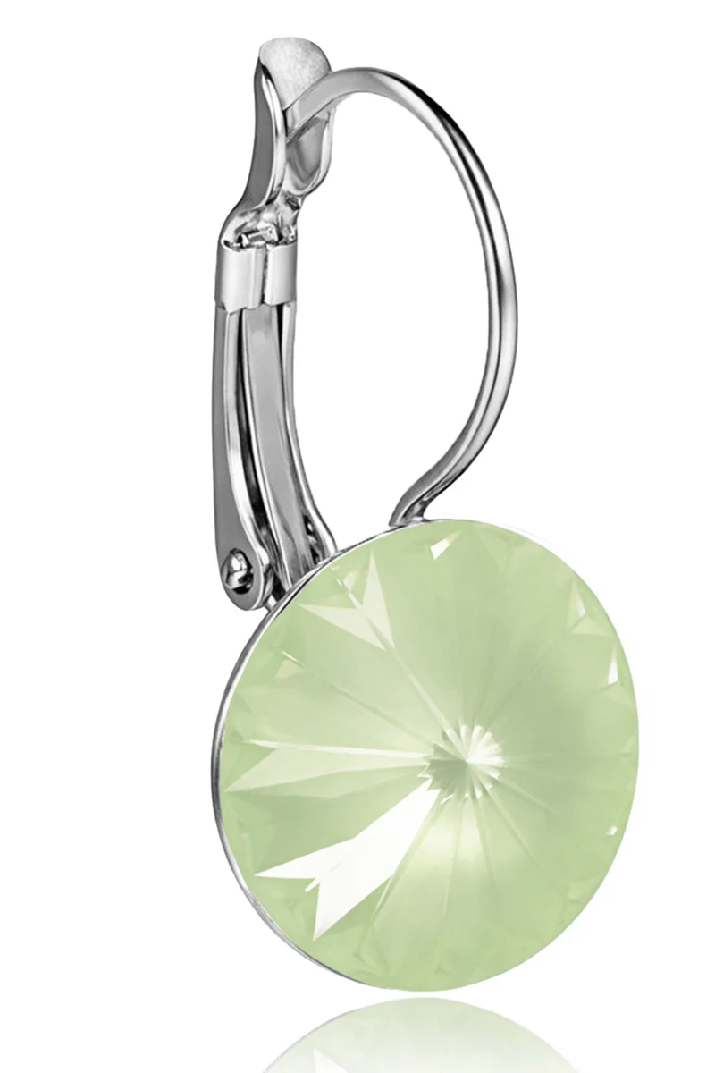 LUISIA® Ohrringe Rivoli mit Kristallen von Swarovski® 14 mm | Matt Agave