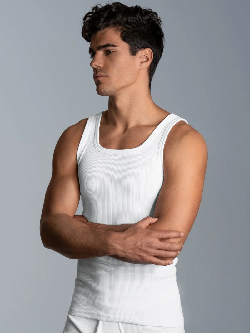 Trigema Premium Organic Cotton Dual Rib Tank-Top