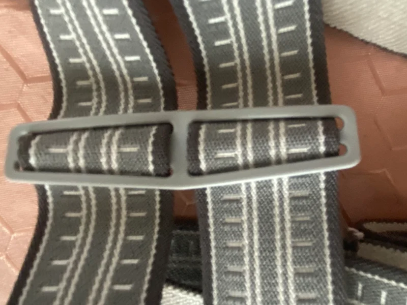 Vintage Herren-Hosenträger in Grau mit Geometrischem Muster