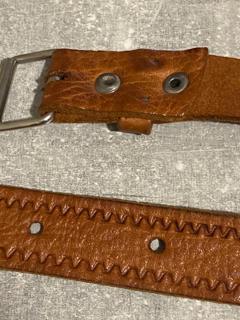 Vintage Ledergürtel in Braun – 75 bis 90 cm