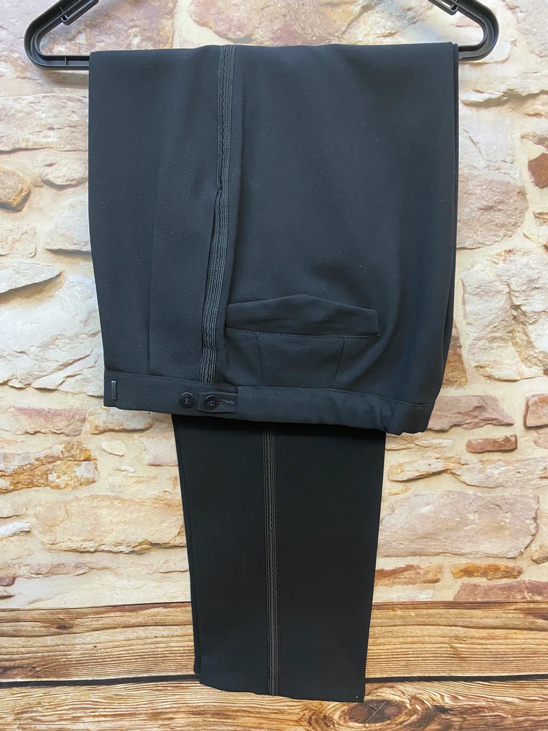 True Vintage Smokinghose Herren Gr. 54 – Bund 97 cm