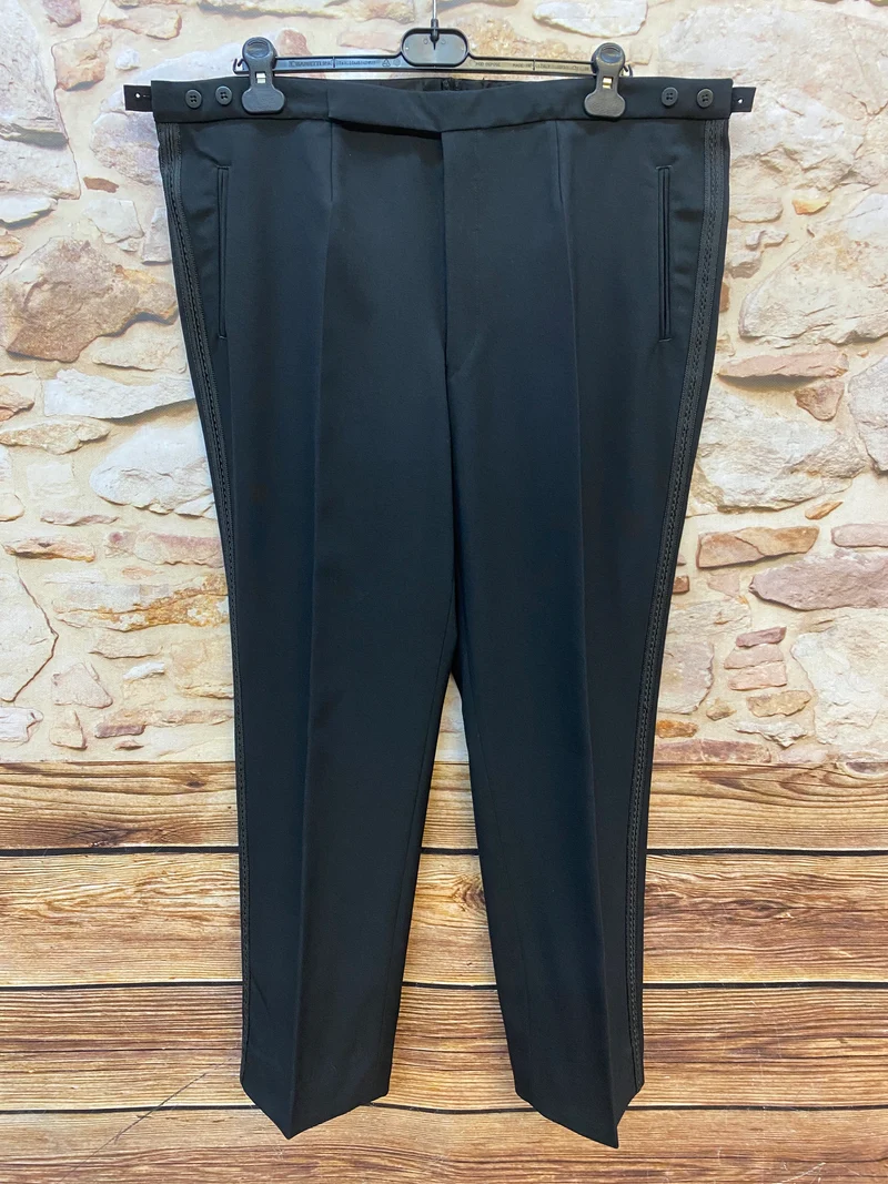 True Vintage Smokinghose Herren Gr. 54 – Bund 100 cm