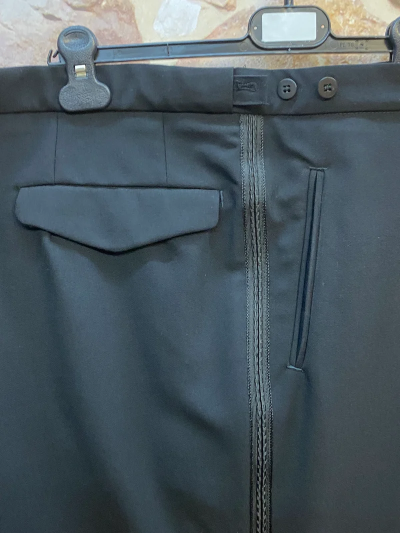 True Vintage Smokinghose Herren Gr. 54 – Bund 100 cm
