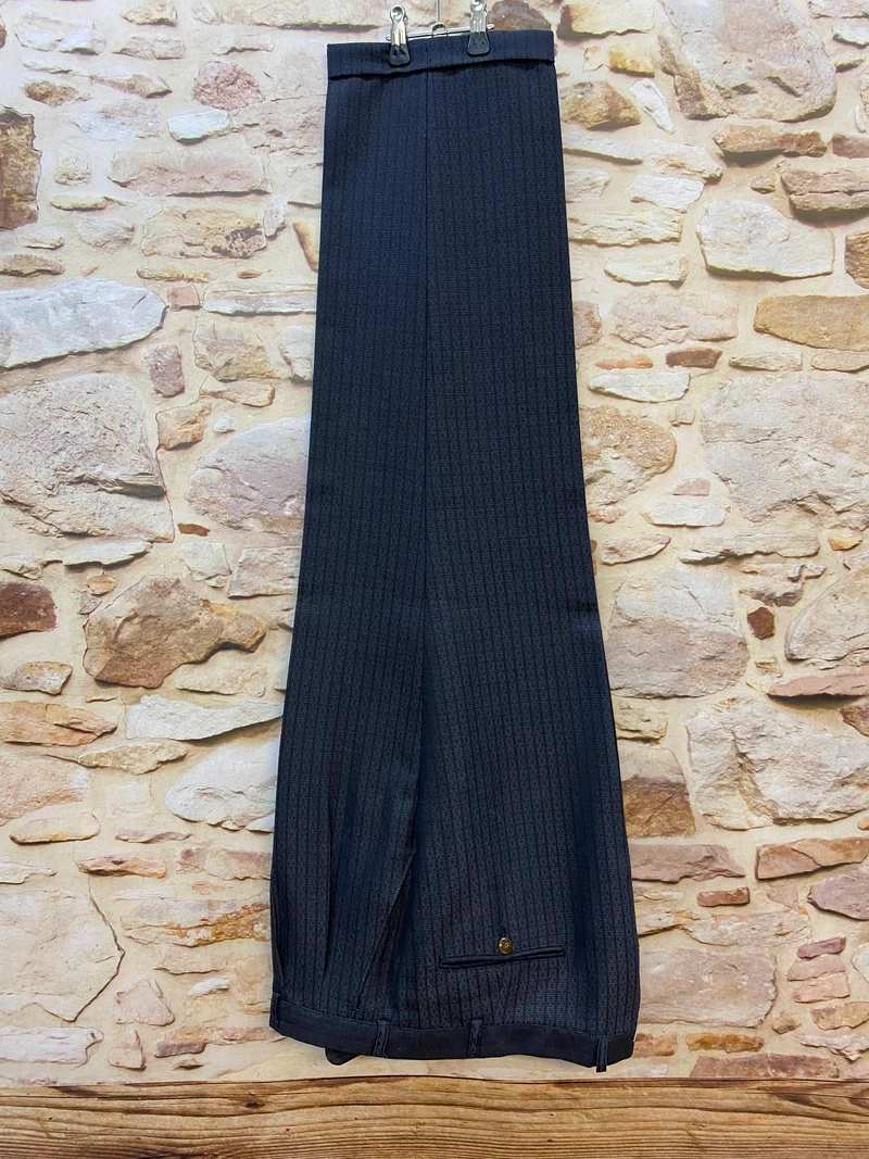 Vintage Stresemannhose Herren 27 – Grau Nadelstreifen Schurwolle-Mix
