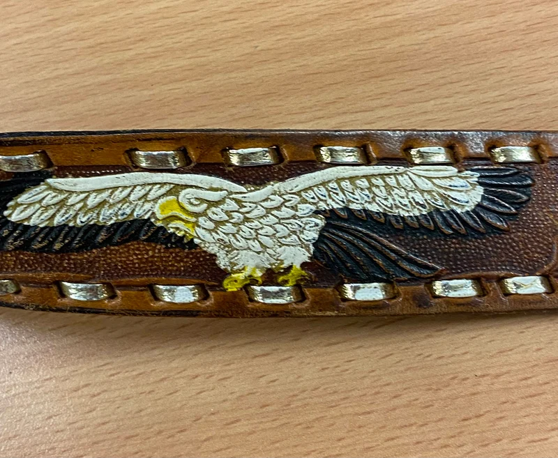 Vintage Western-Gürtel - Adlermotiv