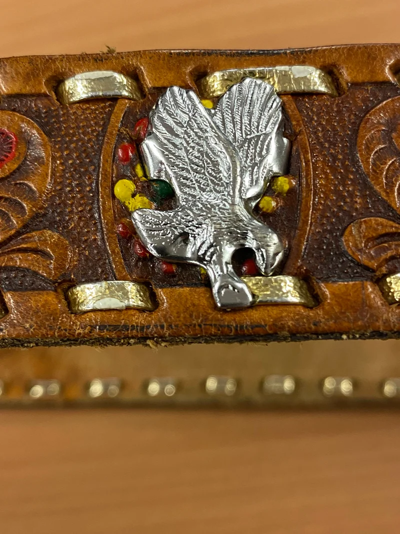 Vintage Western-Gürtel - Adlermotiv