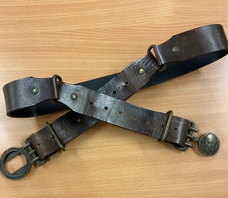 Ledergürtel - Vintage - Adlermotiv
