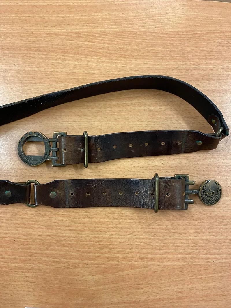 Ledergürtel - Vintage - Adlermotiv