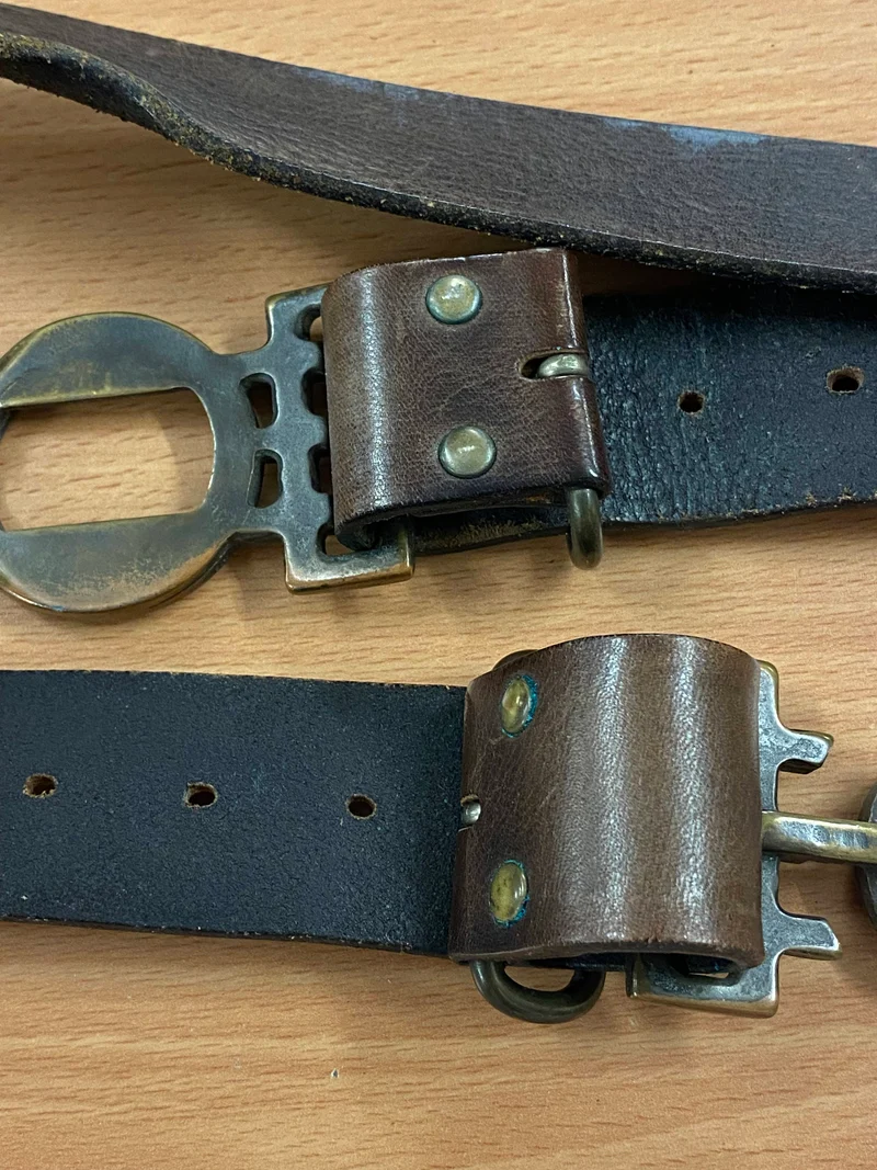 Ledergürtel - Vintage - Adlermotiv