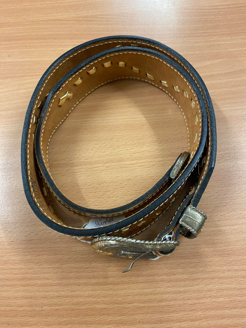 Ledergürtel - Vintage -braun