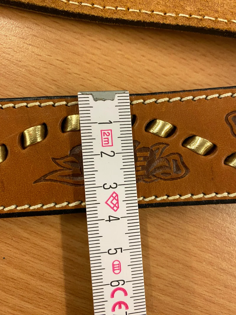 Ledergürtel - Vintage -braun