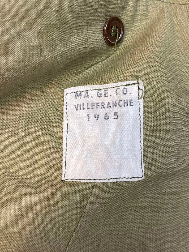 Original 1960er Militärmantel Oliv – Vintage Theater Kostüm Gr. 48 Unisex