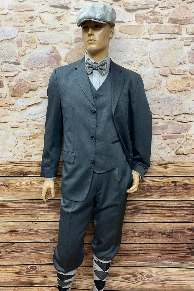 20er Jahre Knickerbocker Outfit Gr. 54 in Grau