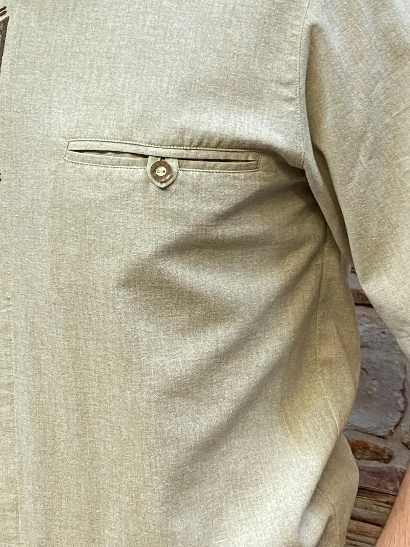 Trachtenhemd – Gr.40 – Landhaus Stil – Beige