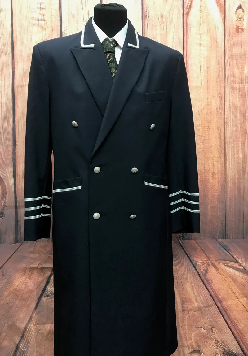 Uniformmantel - Vintage - dunkelblau