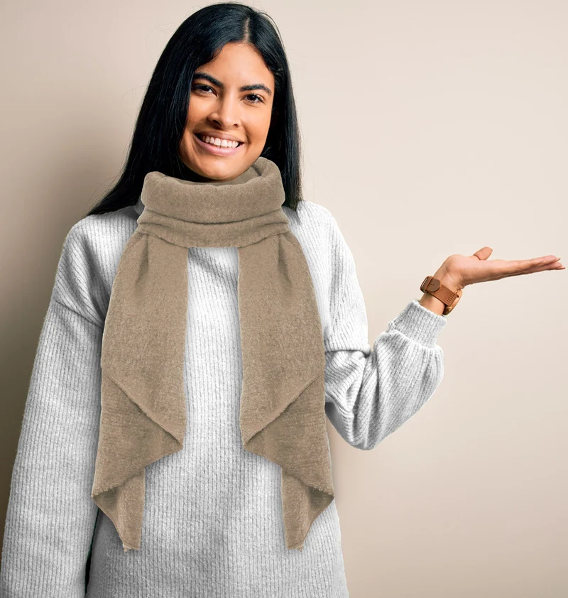 Schal "Eliana" - extra weich - Taupe