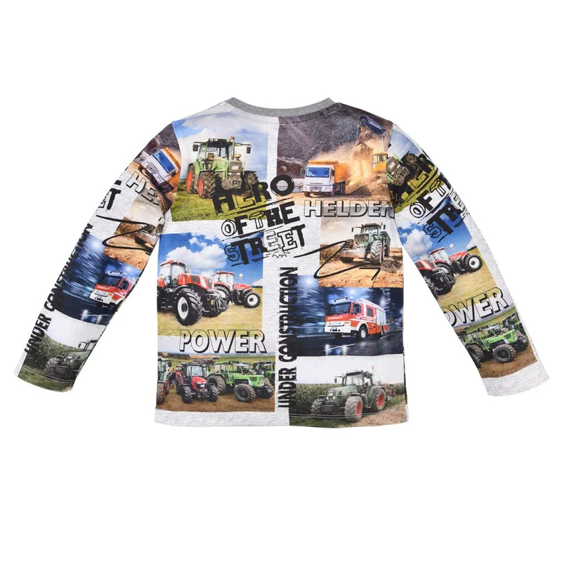 BONDI Jungen Langarmshirt "Hero of the Street" 33165 | Grey Melange