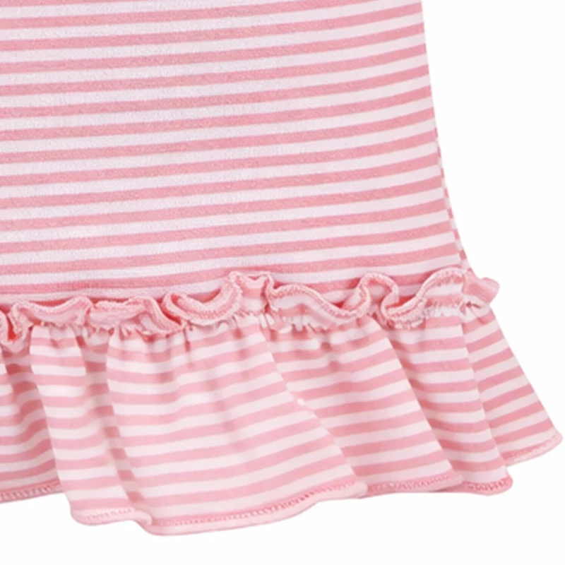 BONDI Baby Mädchen T-Shirt "Rehkitz" 86752 | Rosa Geringelt