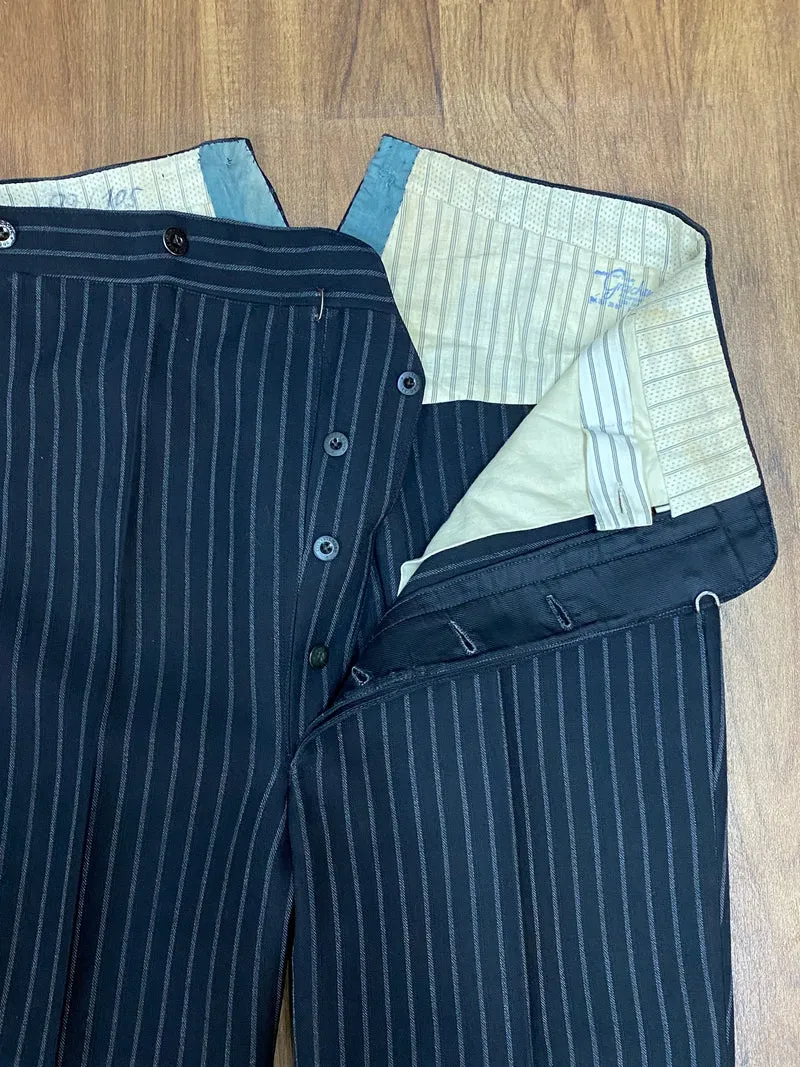 Vintage Stresemannhose Herren – 20er/30er Jahre Nadelstreifen aus Schurwolle