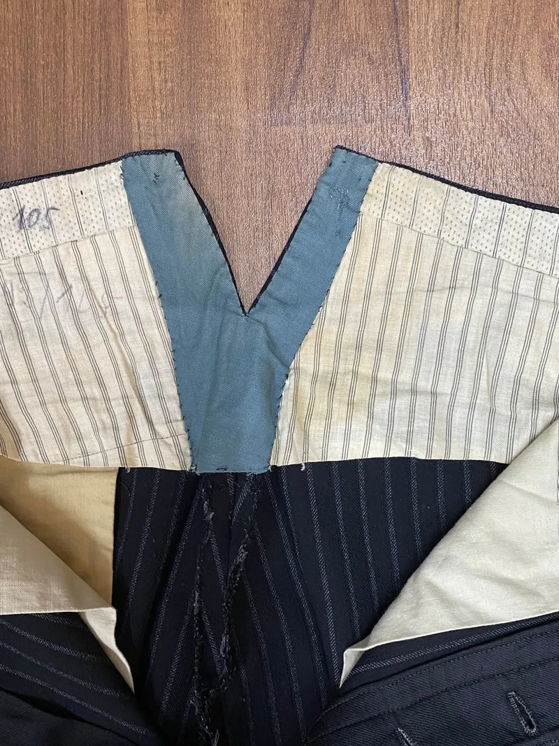 Vintage Stresemannhose Herren – 20er/30er Jahre Nadelstreifen aus Schurwolle